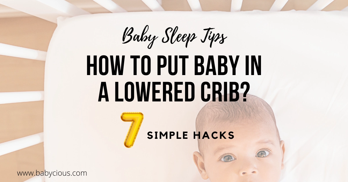 How to put baby in a lowered crib